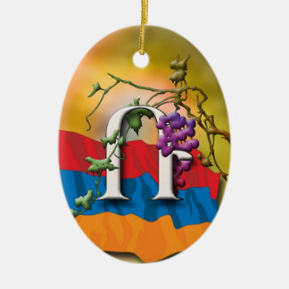 Armeens Alphabet Initiaal "Ra" Ornament