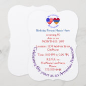 Armeens-Amerikaanse uitnodiging voor het landelijk (Voorkant / Achterkant)