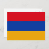 Armeens Briefkaart van de vlag (Voorkant / Achterkant)