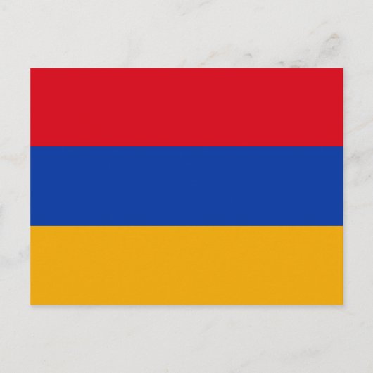 Armeens Briefkaart van de vlag (Voorkant)