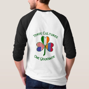 Armeens Iers Amerikaanse Klaver Vlag Gepersonalise T-shirt