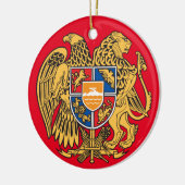 Armeens* kerstversiering keramisch ornament (Links)