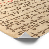 Armeens Lectionary en Missal Liturgy Manuscript Poster (Hoek)