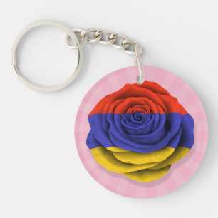Armeens Roos vlag roze Sleutelhanger