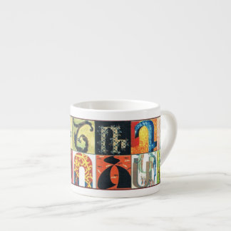 Armeense Alphabet Espresso Cup Kop