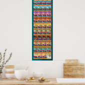 Armeense Alphabet Seasons Poster (Keuken)