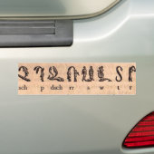 Armeense Bumpersticker Alphabet (Op auto)