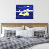 Armeense dansersdraden — versleten canvas afdrukke afdruk (Insitu (Slaapkamer))