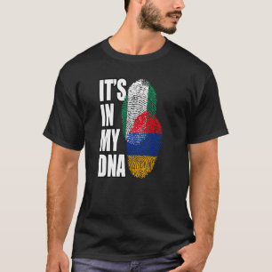 Armeense en Nigeriaanse Mix DNA Vlag Erfgoed T-shirt