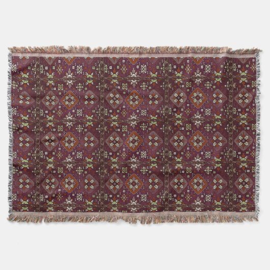 Armeense Folk Art Throw Blanket Deken (Voorkant)