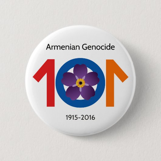 Armeense genocide 101 jaar herdenking Button (Voorkant)