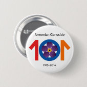 Armeense genocide 101 jaar herdenking Button (Voorkant /achterkant)