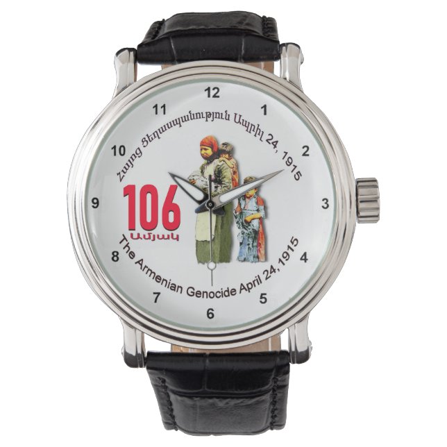 Armeense genocide 106 jaar horloge (Voorkant)
