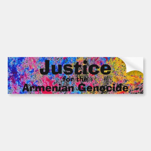 Armeense genocide Bumpersticker (Voorkant)