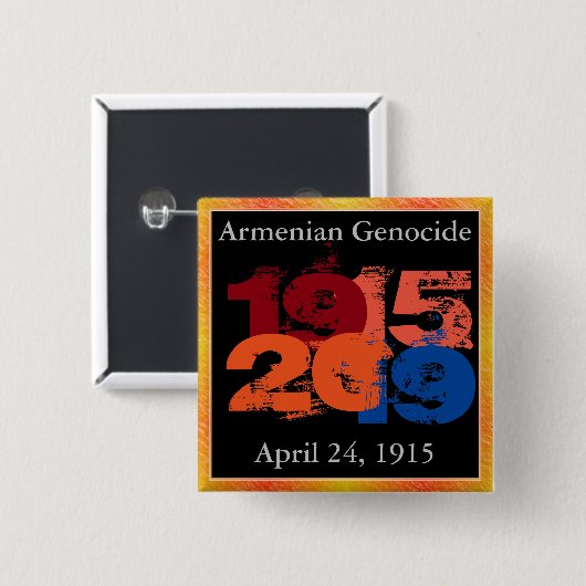 Armeense genocide Button (Voorkant /achterkant)
