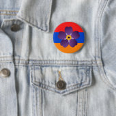 Armeense genocide Centennial Emblem & vlag Ronde Button 5,7 Cm (In situ)