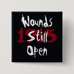 Armeense genoocide Pin Vierkante Button 5,1 Cm