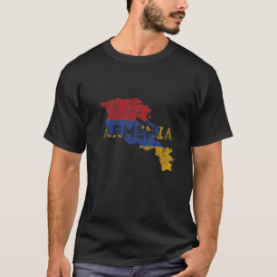 Armeense kaart en vlag souvenir versleten Armenië T-shirt