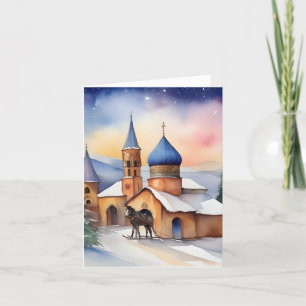 Armeense kerst B - 6 januari - Waterverf Feestdagen Kaart