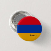 Armeense knop, patriottische Armeense vlag mode Ronde Button 3,2 Cm (Voorkant /achterkant)