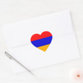 Armeense nationale vlag hart sticker (Envelop)