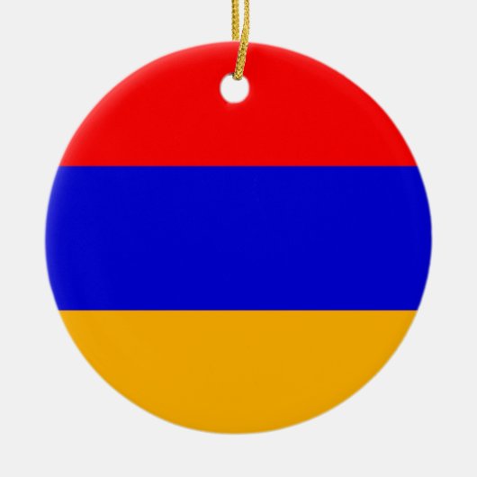 Armeense nationale vlag keramisch ornament (Voorkant)