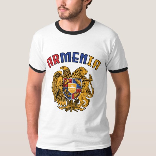 Armeense pride Flag Coffee Mok T-Shirt Trucker Hat (Voorkant)