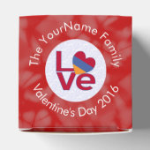 Armeense rode letters LOVE Flag gepersonaliseerd Bedankdoosjes (Bovenkant)