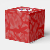 Armeense rode letters LOVE Flag gepersonaliseerd Bedankdoosjes (Achterkant)