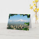 Armeense stad Wenskaart Kaart (Gele Bloem)