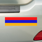 Armeense vlag bumpersticker (Op auto)