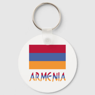 Armeense vlag en Armenië in vlagkleuren Sleutelhanger