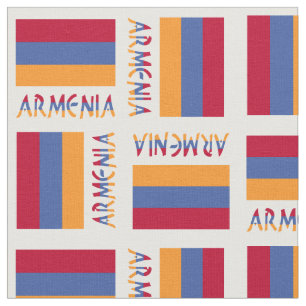 Armeense vlag en Armenië in vlagkleuren Stof