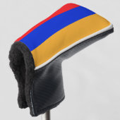 Armeense vlag golfheadcover (3/4 voorkant)