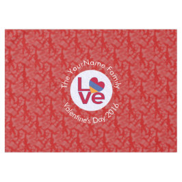 Armeense Vlag Hart Rode Liefde Tafelkleed