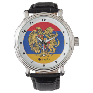 Armeense vlag horloge, Armenië mode / ontwerp Horloge