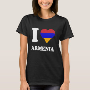 Armeense vlag Ik hou van Armenië Armeense roots Ar T-shirt
