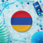 Armeense vlag papieren bordje (Feest)