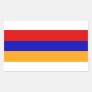 Armeense vlag rechthoekige sticker