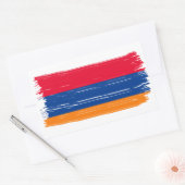 Armeense vlag rechthoekige sticker (Envelop)