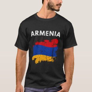 Armeense vlag  Retro Armeense landenkaart Gi T-shirt