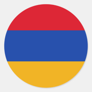 Armeense vlag ronde sticker