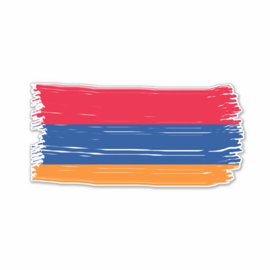Armeense vlag sticker (Voorkant)