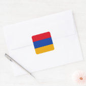 Armeense vlag vierkante sticker (Envelop)