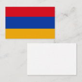 Armeense vlag Visitekaartje (Voorkant / Achterkant)