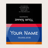 Armeense vlag visitekaartjes (Buitenkant ongevouwen)