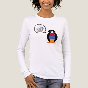 Armeense Vlag Wilde Dieren Pinguïn Persoonlijk Cad Tri-Blend Shirt