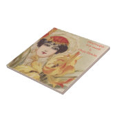 Armeense vrolijke kerst Tegel Tegeltje (Zijkant)