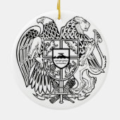 Armeense wapenschild keramisch ornament (Achterkant)