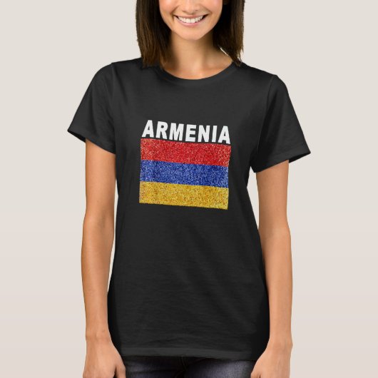 Armenia Artistic Armenian Flag T-shirt (Voorkant)
